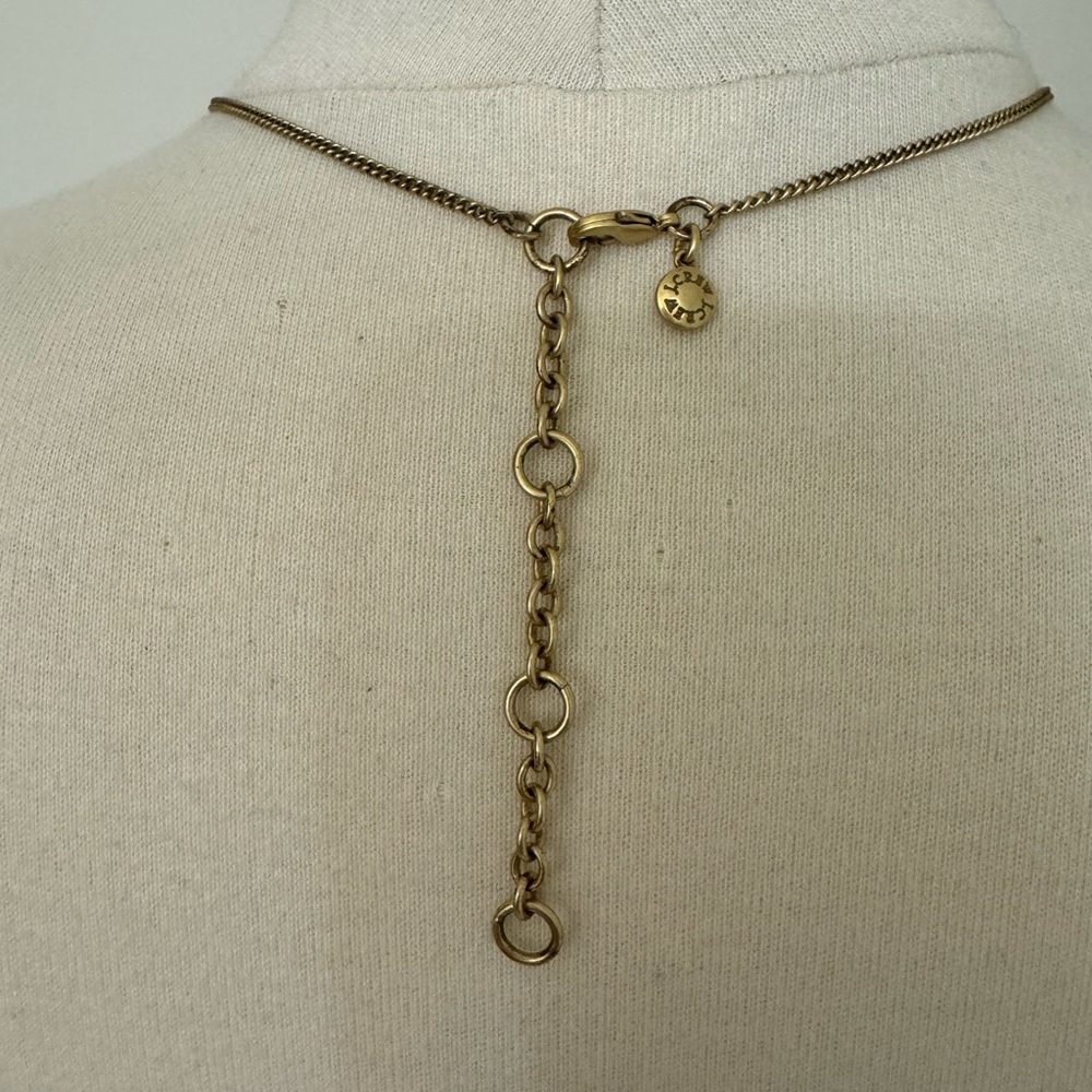 Pre-Owned J. Crew Gold Tone Arrowstack Necklace W… - image 4